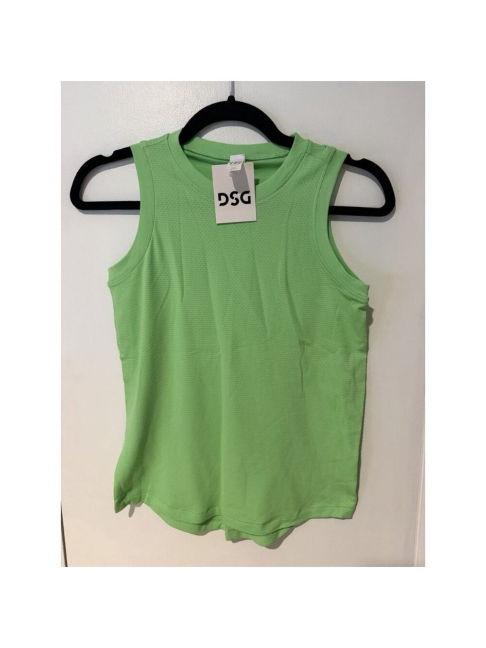 NWT DSG Movement Seamless Hyper Lime Green Womens XXS Tank Top Soft Nylon